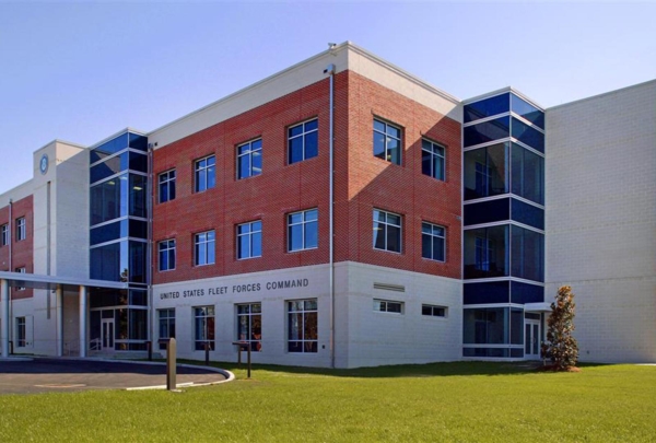 Exterior of U.S. Fleet Forces Command HQ building