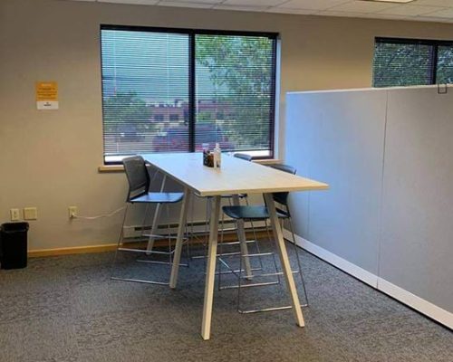 Collaboration area in the Beloit office