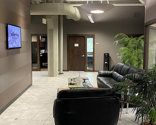 Lobby area of the Beloit office