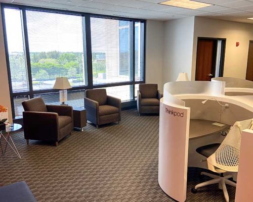 Reception area in the Fort Myers office