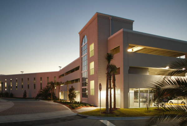 Exterior of Florida State College Parking Garage