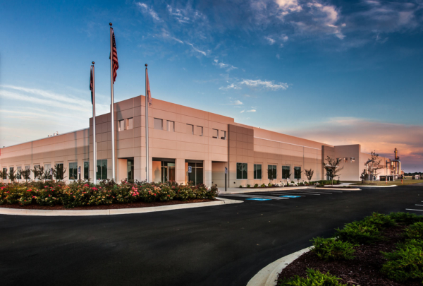 Exterior of tobacco processing facility